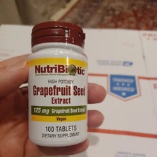 Nutribiotic - GSE Grapefruit Seed Extract 125 mg. - 100 Tablets