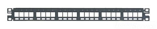 Panduit 24-Port Flush Mount Modular Patch Panel, 1 RU. (nkpp24fmy) - Picture 1 of 2