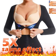 Fajas Sauna Sweat Arm Trimmer Shaper Para Mujeres Sudar Perder Peso Tank Top Gym