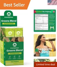 Organic Super Greens Powder with Probiotics & Digestive Enzymes – 4.2 oz Pack