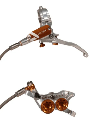 Hope Tech 4 E4 MTB Mountain Bike Disc Brakes - Braided Hose - Picture 13 of 32
