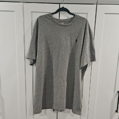Polo by Ralph Lauren Men's T-Shirt XXL-Tall, Gray, Excellent pre-owned condition