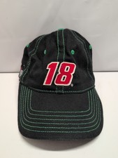 Interstate Batteries Bobby Labonte 18 Strap Back Hat Cap Nascar Racing Vtg Guc