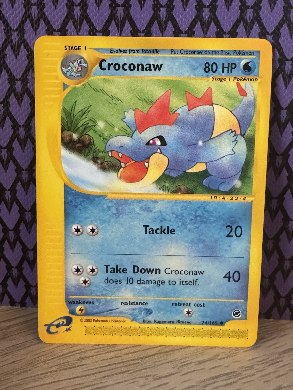 Pokémon TCG Croconaw 74/165 Expedition Base Set Uncommon 2002 Vintage