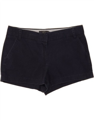 J. Crew Damen Chino Shorts US 12 Large W34 marineblau Baumwolle AK28