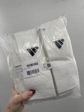 NWT Adidas Team Over The Calf Soccer Football White Socks Medium - Pack of 6