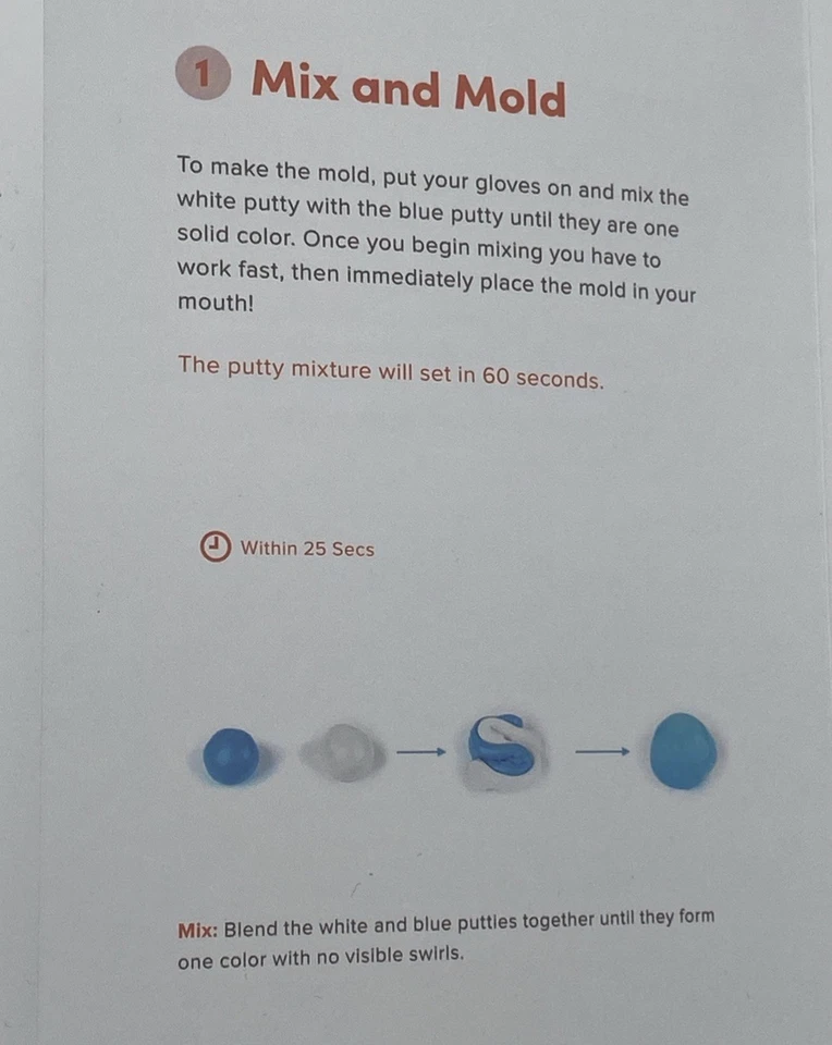 Kit de molde de masilla de impresión dental superior e inferior para parrillas y coronas MAYOR Foto 4 de 4