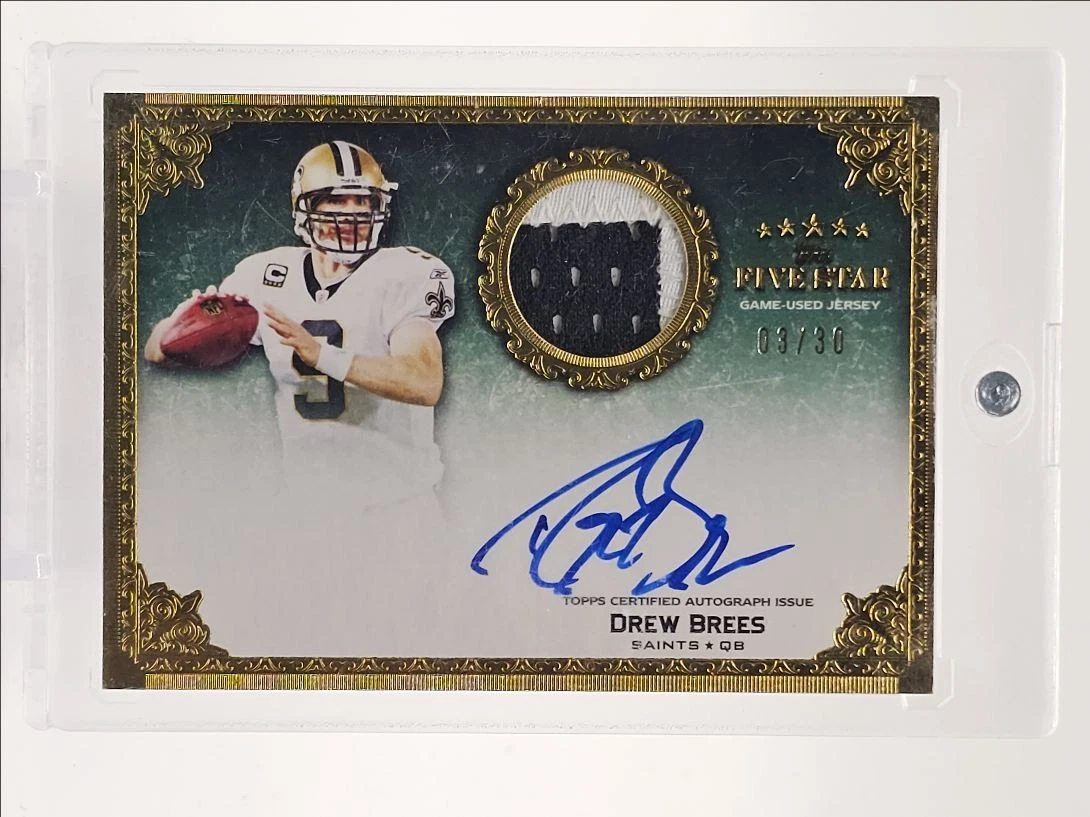 ドリュー ブリーズ　DREW BREES　直筆サインカード　AUTO　NFL ドリューブリーズ DREW BREES 直筆サイン NFL AUTOGRAPH 【公式通販】