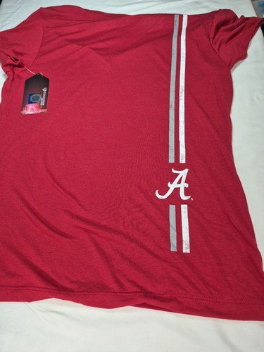 Camiseta roja Colosseum Alabama Crimson Tide para mujer cuello en V grande L nueva con etiquetas #114166 - Imagen 8 de 8