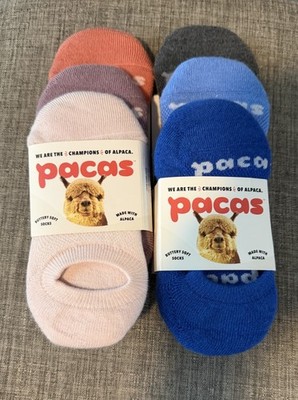 Women's Pacas No-Show Alpaca Blend Socks Multicolor S/M 6 Pair Pack