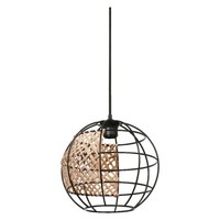 HäNgelampe Esstisch Metall Rattan Osram E27 L:30 Cm Pendelleuchte Esszimmer