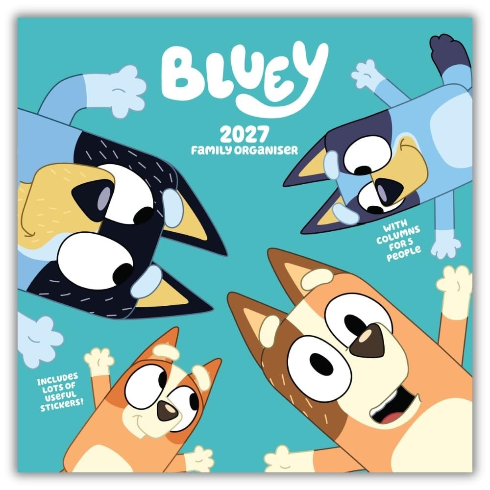 Rackhams Bluey Family Planner 2027, Family Planners, Month To View, Entertainment, Gift - Image 3