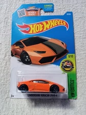 2016 Hot Wheels #76 LAMBORGHINI HURACAN LP610 Orange, HW Exotics 