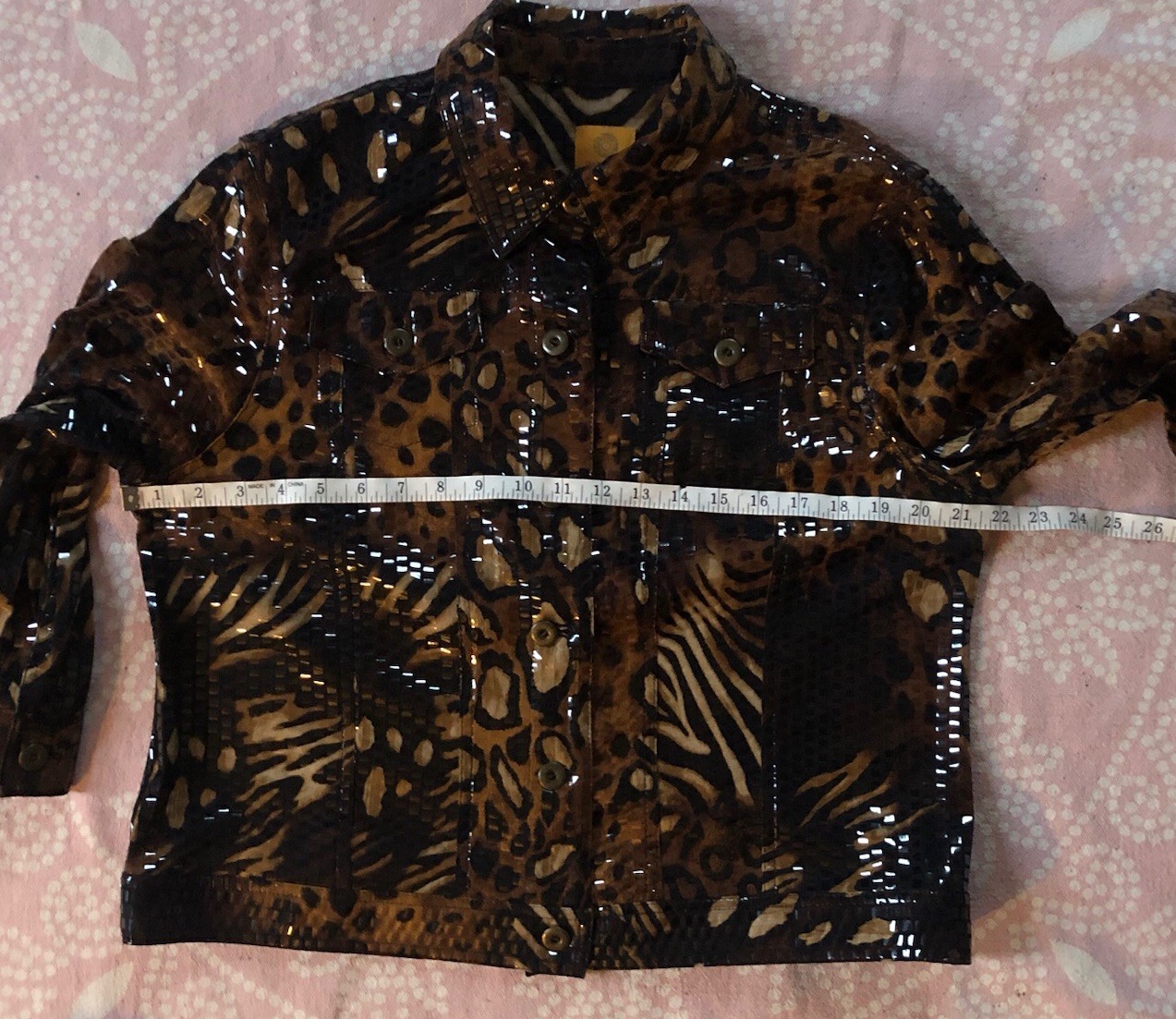 Ruby Rd 16 Animal Print Button Up Jacket Shacket … - image 4