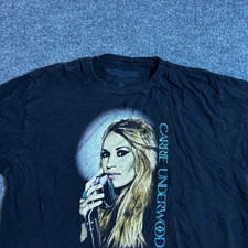Carrie Underwood T-Shirt Mens Size L Black The Storyteller Tour 2016 USA Made