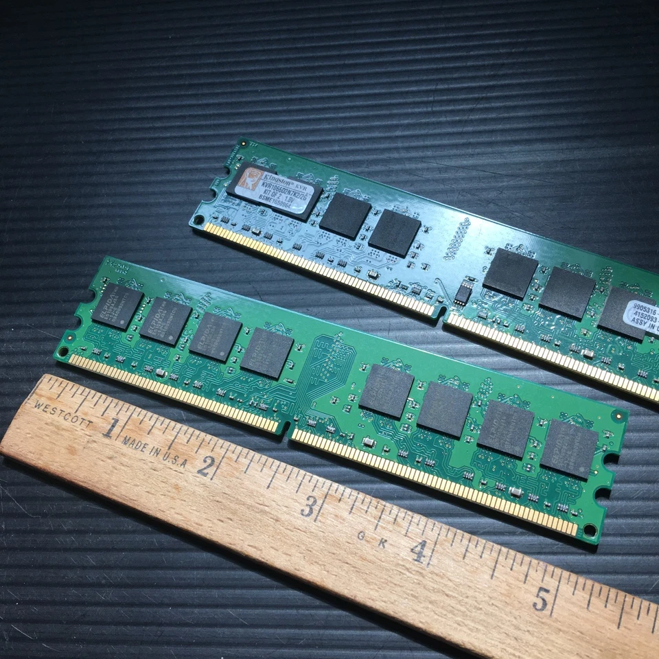 2PCS Kingston KVR1066D2N7K2/2G BSME1650964 PC Memory - Image 3 of 4