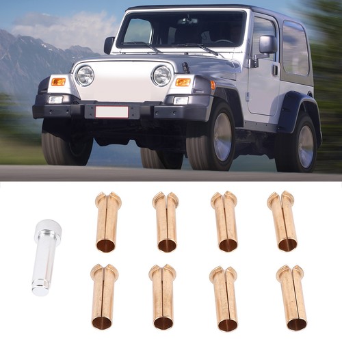 New Door Hinge Pin Liners Bushings Kit Metal For TJ YJ CJ LJ 1986-2006 - Picture 5 of 23