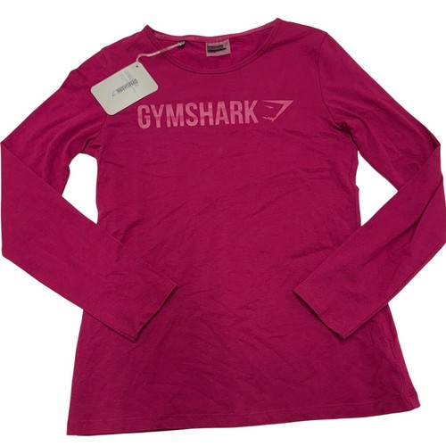 Gymshark Top Womens Small Pink Apollo Long Sleeve Logo Tee