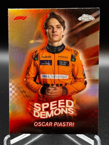 Oscar Piastri #SD-8 2024 Topps Chrome Formula 1 Speed Demons card