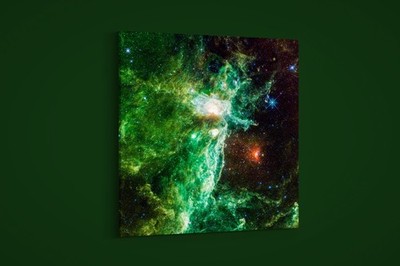 NASA - Green Nebula II - Art Print on Paper or Canvas