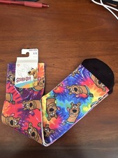 Scooby Doo WB Men  s Crew Socks Size 8-12 Tie Dye Pattern