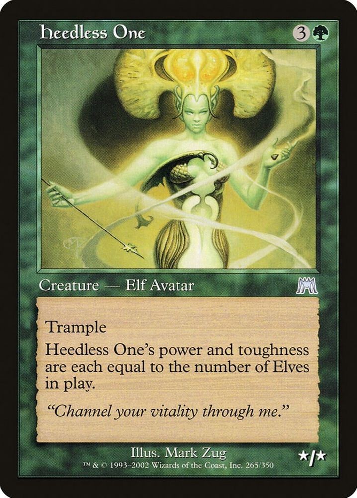 2002 Magic: The Gathering: Onslaught - Heedless One (#265, U, Lightly Played)
