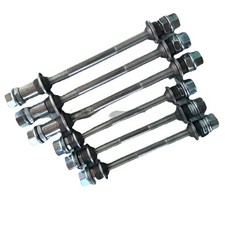 Front Rear Solid Axle Hub Shaft for For mountain Bike 9mm 5.15mm 18cm Silver