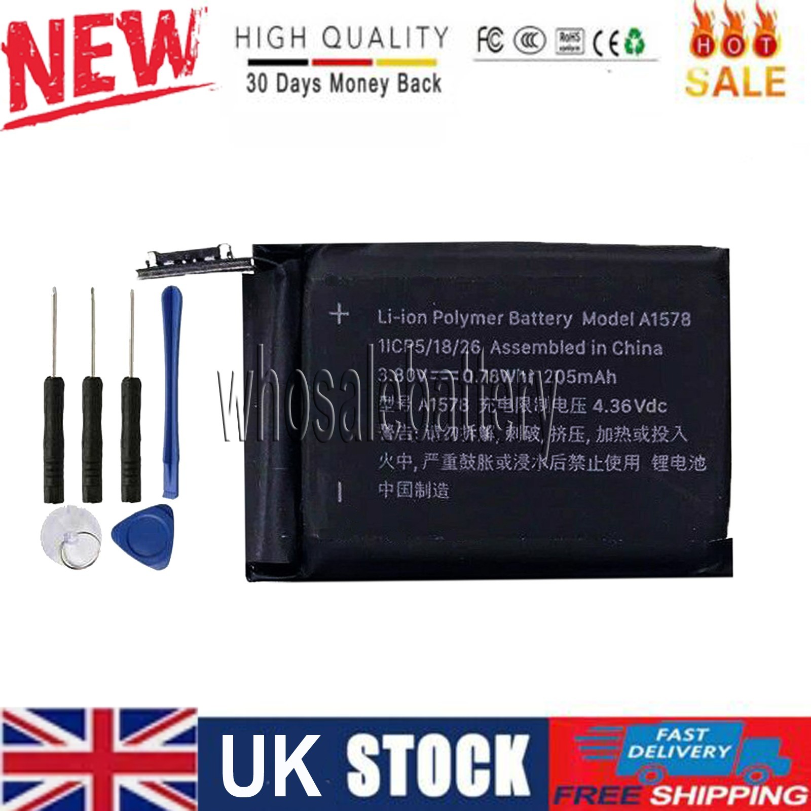 Replacement Battery A1578 For Apple Watch Series 1 38MM / iWatch Series 1 38MM