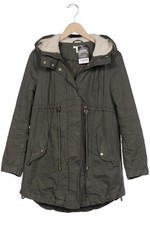 H&M Mama Mantel Damen Jacke Parka Gr. S Baumwolle Grau #lpt8q77