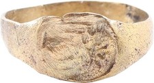 ANELLO UOMO ROMANO/BIZANTINO C.IV-VI SECOLO D.C., MISURA 8 3/4