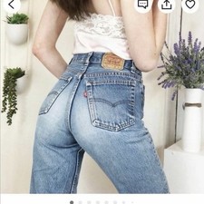 VINTAGE Levi's 701 Student Distressed Jeans TAG 28x31 24 25 26 USA Stellar