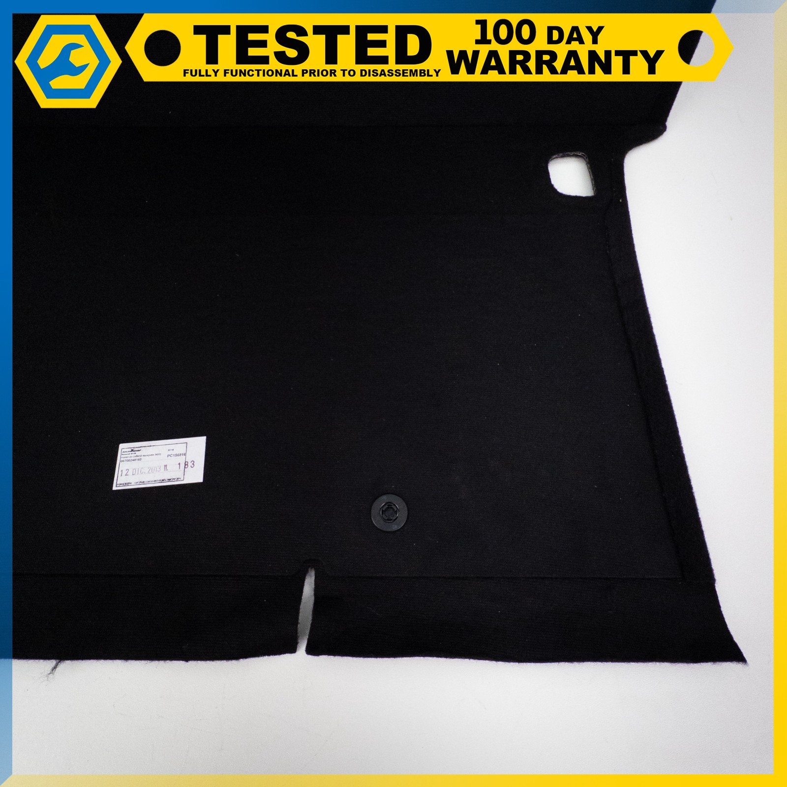 14-19 MASERATI QUATTROPORTE REAR TRUNK FLOOR CARGO COVER MAT BLACK OEM