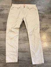 J.Crew Tech Pant Mens 32 x 30 Beige 484 Slim Fit Stretch Performance