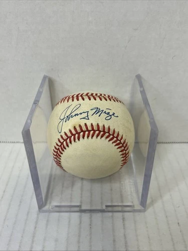 Johnny Mize Signed Rawlings American League Baseball New York Yankees D3