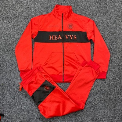 Bundle Heavys Jacket & Pants Mens Full Zip Streetwear Matching Jumpsuit Size XL