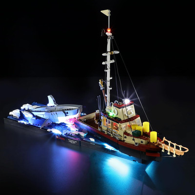 Light Kit for Jaws - LED Lighting Compatible with Lego Ideas 21350 Building Set