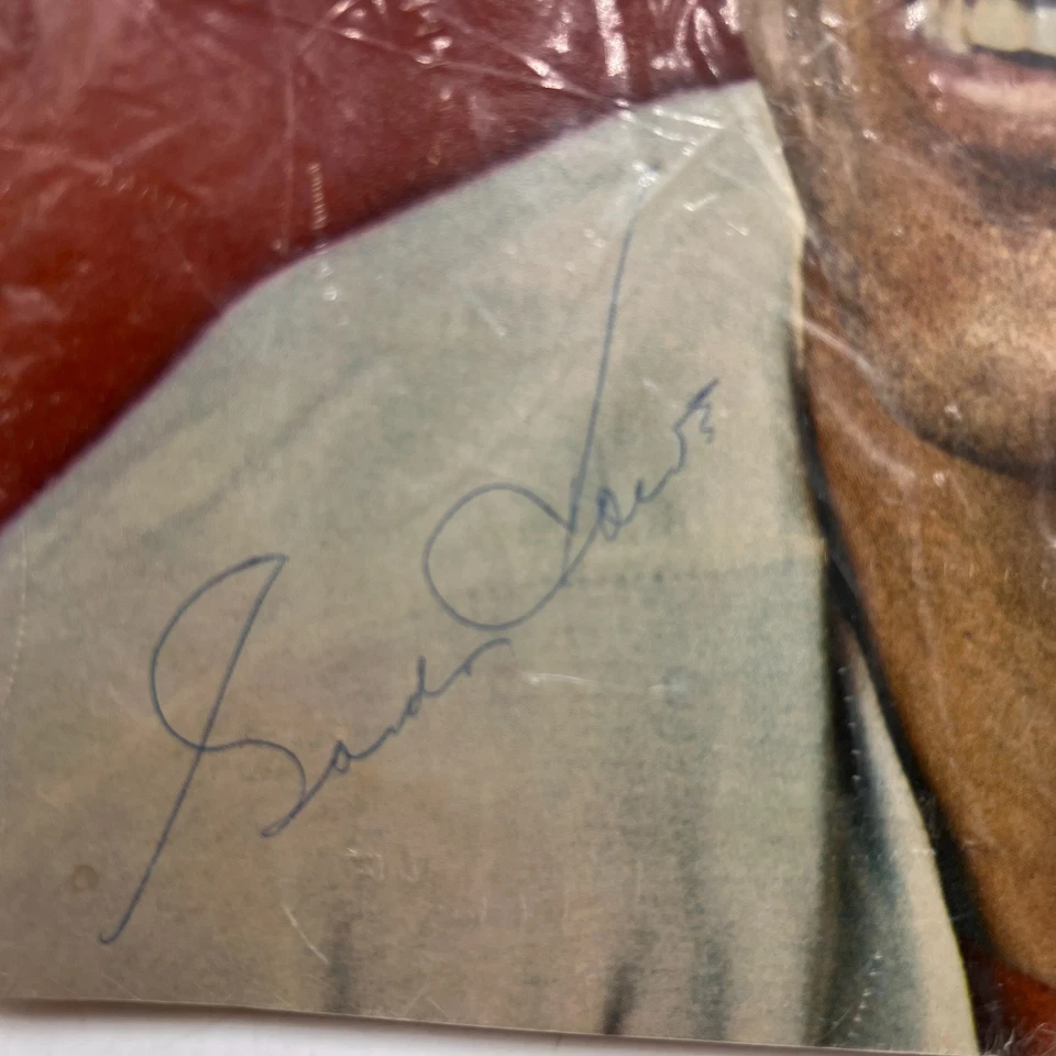 FIRMADO De Colección 1970-71 Gordie Howe Detroit Red Wings NHL Hockey Anuario Howe Foto 2 de 4