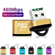 Mini USB Micro SD TF Card Reader USB 2.0 High Speed Adapter for PC Laptop USA