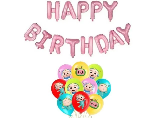 COCOMELON Balloons x10 Birthday Party Decorations Latex Balloon Boys Girls Kids - Image 3 of 4
