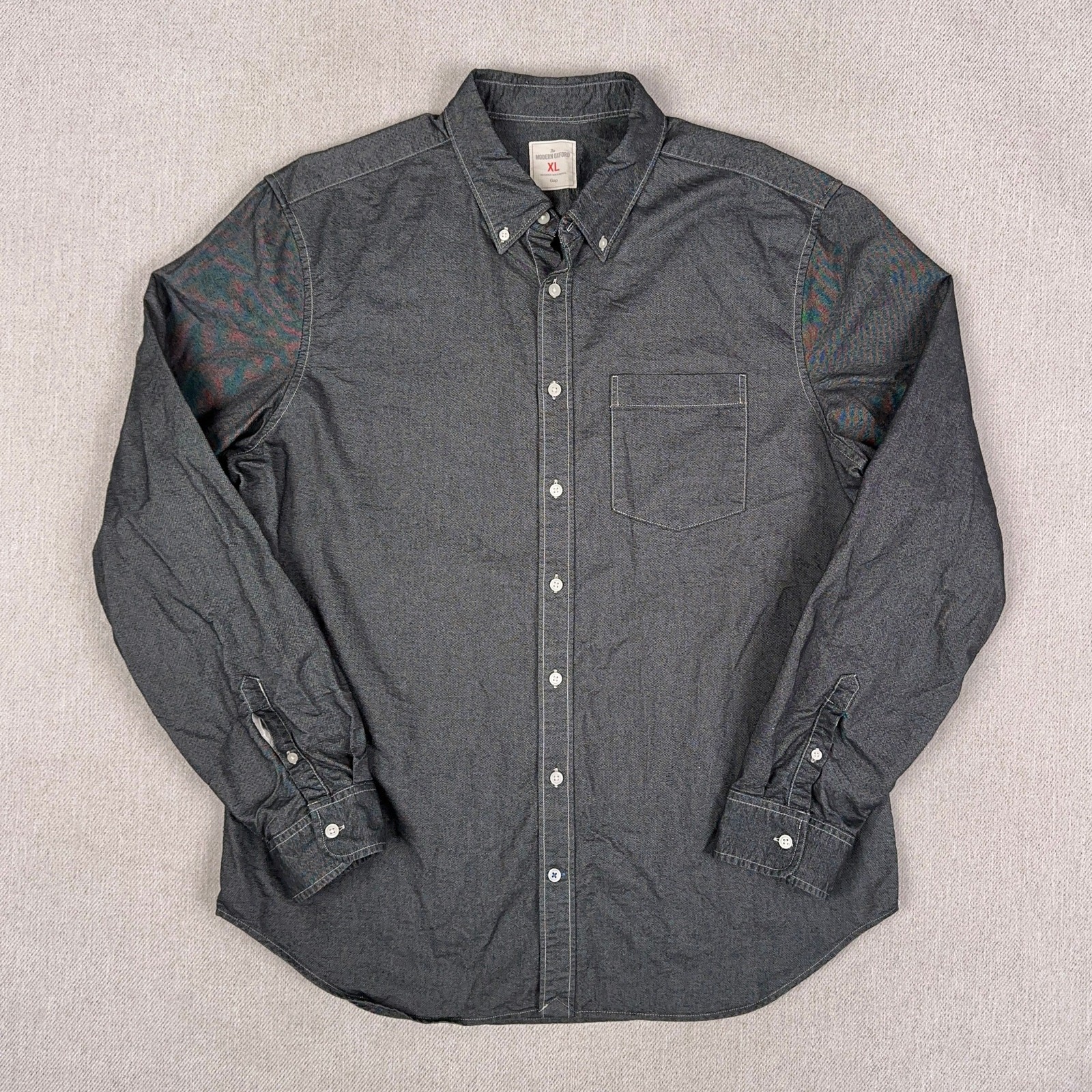 GAP Modern Solid Oxford Button Down Shirt Mens XL… - image 1