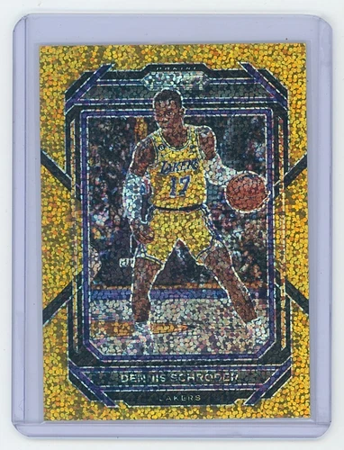2022 -23 Panini Prizm Dennis Schroder Gold Sparkle Prizm 11/24 Color Match!