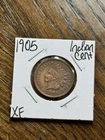 1905 Indian Head Cent Penny XF Extra Fine Better Date US 1c Type Coin (Raw18585)