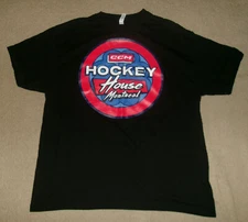 RARE Limited-Edition PROMO Authentic CCM HOCKEY HOUSE MONTREAL Black SHIRT XL