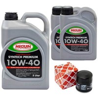 MotoröL Set Syntech 10W-40 Meguin 7 Liter + ÖLfilter FüR Subaru Tribeca Outback
