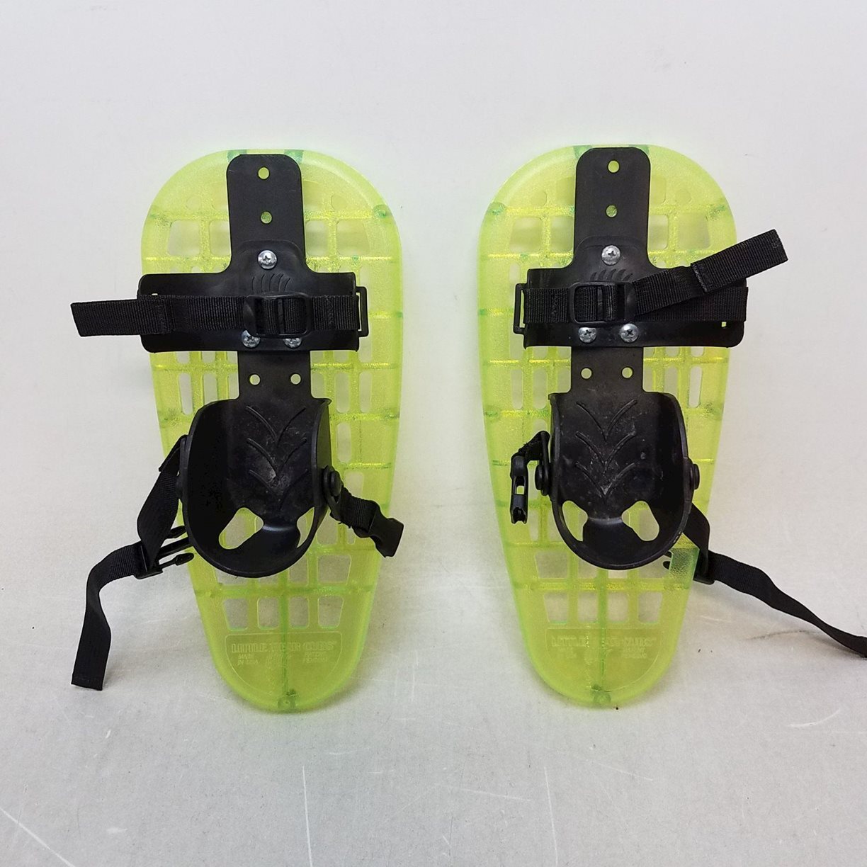 Set of LL Bean Lime Green Little Bear Cubs Children's Plastic Snowshoes eBay