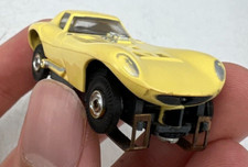 Aurora 1403 Tjet Thunderjet Ho Slot Car Yellow  Silver Cheetah