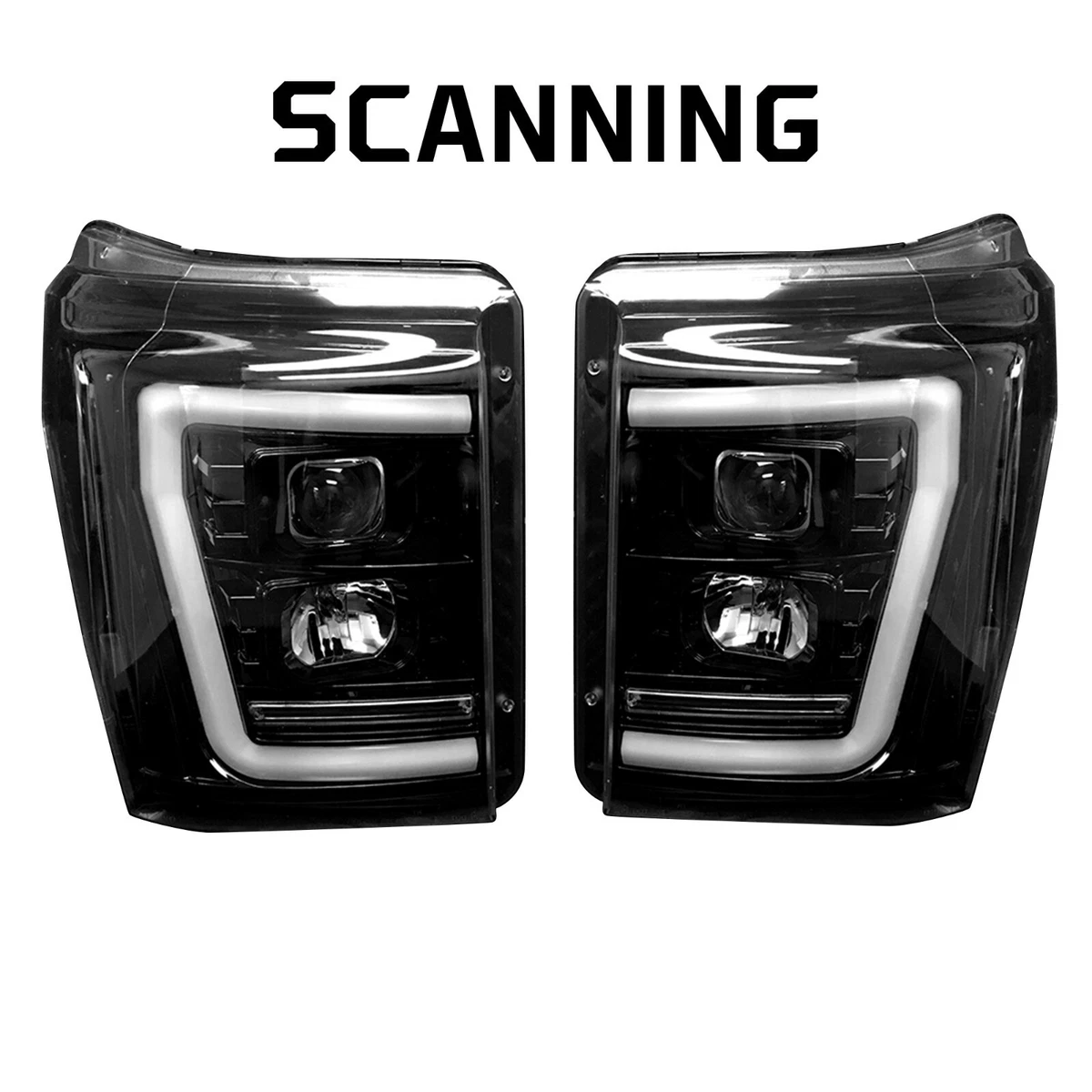 Recon Projector headlights W OLED DRL Scanning Signals For 11 16