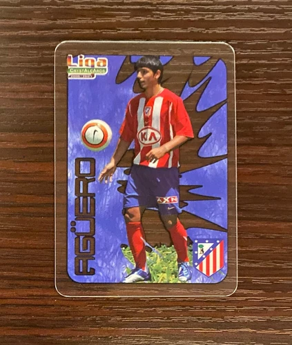 2006/2007 Sergio Aguero Rookie Mundicromo Crystal Card Atletico Madrid Argentina