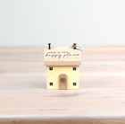This Is Our Happy Place Yellow Wooden House Decoration 8.5cm
