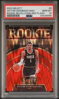 PSA 10 2023-24 Select Victor Wembanyama Rookie Revolution Red